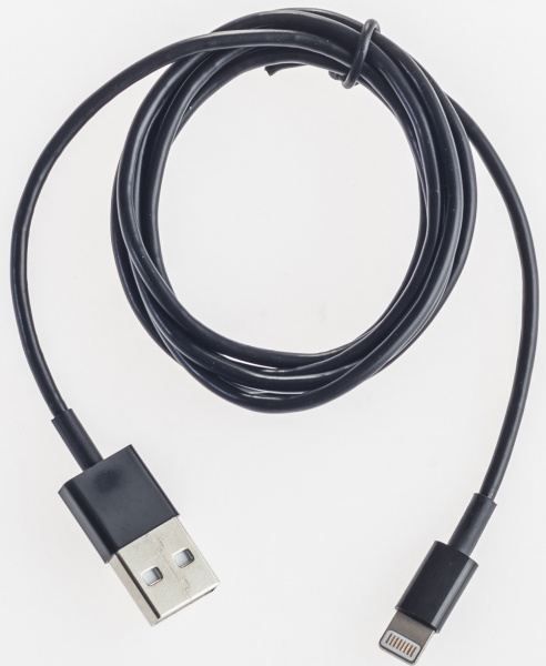 Кабель для смартфонов Xiaomi, Prolike USB - 8 pin 1,2 м, черный ( Lightning ) фото 1